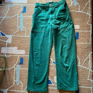 Big Bud Press Work Pants in Emerald Green